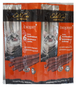 Edel Cat desiņas kaķiem ar jēra un tītara gaļu 6 x 5g